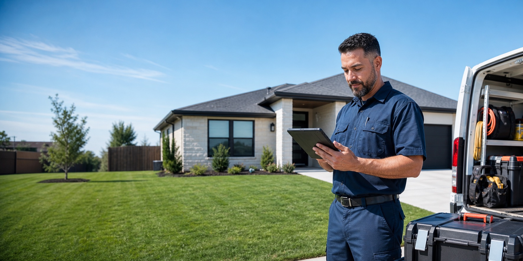 Professional field service coordination at a residential property